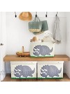 Zonyon Collapsible Toy Box,Storage Chest Organizer with Lid for Children Decorative Kids’ Toy Container for Boys,Girls,Toddlers Dog Toys,Bedroom,Closet Triceratops Dinosaur