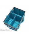 Bacati Mix and Match Nursery Fabric Storage Caddy with Handles Turquoise