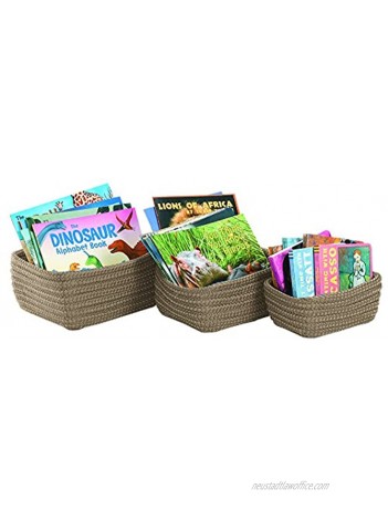 Becker's School Supplies Nesting Baskets Tan Set of 3