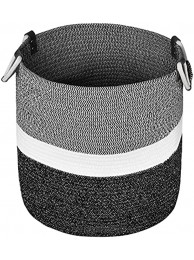 XWLDTMGH Large 16 x14 Inches Storage Baskets ,Cotton Rope Basket ,Woven Hamper with Handles ,Baby Bin for Laundry Blanket ,Nursery Toys ,Clothes ,Towels ,Living Room
