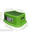 dbHOME Kids Step Stool Plastic Foot Stool Great for Potty Training Bathroom Bedroom Toy Room Kitchen and Living Room-Green