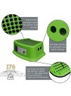 dbHOME Kids Step Stool Plastic Foot Stool Great for Potty Training Bathroom Bedroom Toy Room Kitchen and Living Room-Green