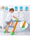 iMounTEK Portable Folding Kids Potty Training Seat with Step Stool Ladder Adjustable Pedal Anti-Slip Feet and Easy Grip Non-Slip Handles Unisex Potty Training Chair for Toddlers & Kids
