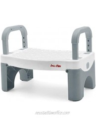 LOL-FUN Folding Step Stool for Kids Step Stool for Toddler Bathroom Sink Child Step Stool for Boys and Girls -Grey