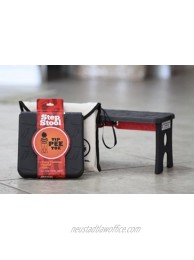 Tip Pee Toe Step Stool and Carrying Case Black