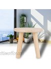Wooden Stool Natural Pine Wood Safety Stable Toddler Stool Chair Strong Load‑Bearing Rounded Corners Smooth Child Step Stool for Living Room Bathroom Bedroom Garden BalconyRound Wood Color