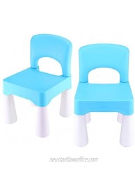 BITMEE Kids Chair Toddler Chair Toddler Chairs for Boys and Girls A Free Portable Storage Bag Ergonomic Design Environmentally Friendly Durable Plastic-Sky Blue×2