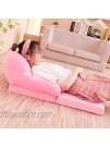 Olpchee Foldable Plush Children's Sofa Backrest Chair Cute Cartoon Infant Baby Seat for Living Room Bedroom Fox