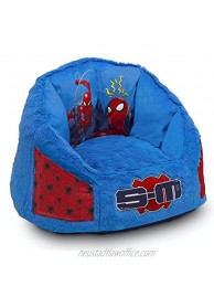 Spider-Man Cozee Fluffy Chair with Memory Foam Seat by Delta Children Kid Size for Kids Up to 10 Years Old
