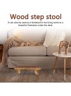 EKDJKK Vintage Wood Step Stool Mini Get Up Bedroom Bathroom Living Room Kitchen and Bedside Step Stool Heavy Duty Step Stool for Adults
