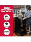 Play Platoon Toddler Kitchen Stool with Adjustable Height Wooden Step Stool Standing Tower for Kids Kitchen Counter Learning