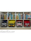 Clever Creations Kids Collapsible Storage Organizer and Ottoman Perfect Vehicle Themed Toy Chest for Storing Books Shoes Games and More Fire Truck
