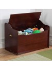 KidKraft Limited Edition Wooden Toy Box and Bench with Handles and Safety Hinges Espresso Gift for Ages 3+