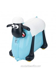 Shaun the Sheep Kids Ride-On Suitcase Carry-On Luggage Blue