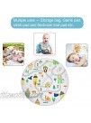 Winthome Baby Kids Play Mat Foldable Soft and Washable Toys Storage Organizer Children Play Rugs with 59 inches Large DiameterHouse