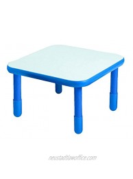 Angeles Baseline 30" Square Table Homeschool Playroom Toddler Furniture Kids Activity Table for Daycare Classroom Learning 18" Legs Royal Blue