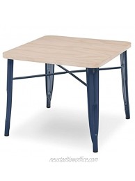 Delta Children Bistro Kids Play Table Ideal for Arts & Crafts Snack Time Homeschooling Homework & More Navy with Driftwood