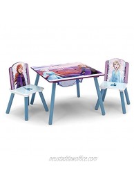 Delta Children Kids Table and Chair Set With Storage 2 Chairs Included Ideal for Arts & Crafts Snack Time Homeschooling Homework & More Disney Frozen II