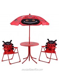 EZ FunShell Chairs Table Set Red