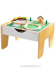 KidKraft 10039 2-in-1 Activity Table with Board Gray and Natural