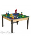 Time-2-Play Duplo Compatible Table with Storage and Adjustable Legs 18" 29" for Kids & Adults