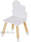 UTEX Kids Table with 4 Chairs Set Kid Table and Chairs Set for Girls Toddlers Boys 5 Piece Kiddy Table and Chair Set White