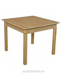 Wood Designs 30" Square Hardwood Table with 22" Legs
