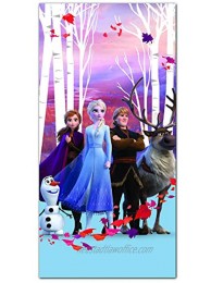 AYMAX S.P.R.L Disney Frozen 2 Princess Anna and Elsa Kids Beach Towel 100% Polyester