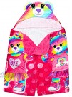 Build-A-Bear Kids Bath and Beach Hooded Towel Wrap 100% Cotton Pink 24 in x 50 in 61 cm x 127 cm