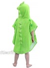 Children's Bath Towels with Hooded Dinosaur Boys Beach Towel Pool Poncho Swim Cover-Ups 100% Cotton Green#B 1-3T