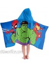 Jay Franco Marvel Super Hero Adventures United Kids Bath Pool Beach Hooded Towel Featuring The Avengers Super Soft & Absorbent Cotton Towel Measures 22 inch x 51 Inch Official Marvel Product