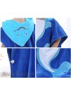 Kids Bath Towel Baby Hooded Towel Cute Toddler Cotton Bathrobe Soft Absorbent Boys Girls Large Beach Towel Swimming Towel Poncho Coverup for Bath Pool Beach 23.6x47.2in