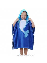Kids Bath Towel Baby Hooded Towel Cute Toddler Cotton Bathrobe Soft Absorbent Boys Girls Large Beach Towel Swimming Towel Poncho Coverup for Bath Pool Beach 23.6x47.2in
