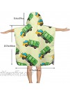 SRLM-YJ Cartoon Garbage Truck Kids Cozy Hooded Poncho Bath Beach Towel