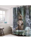 Fabric Shower Curtain Funny Elephant Polyester Bathroom Decor with 12 Hooks Waterproof Odorless with Metal Grommets Home Decor