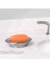 iDesign Forma Bar Soap Dish for Bathroom Vanities Kitchen Sink Brushed Stainless Steel