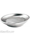 iDesign Forma Bar Soap Dish for Bathroom Vanities Kitchen Sink Brushed Stainless Steel