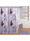 Jay Franco Disney Frozen ICY Shower Curtain & Easy Care Fabric Kids Bath Curtain Features Elsa & Anna Official Disney Product