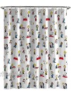 Jay Franco Peanuts Classic 2 Piece Bathroom Set Includes Shower Curtain & Non-Slip Bath Rug Easy Care Fabric Official Peanuts Product