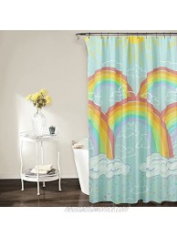 Kidz Mix Rainbow Cloud Shower Curtain for Kids’ Bathroom
