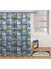 The Mandalorian The Child Shower Curtain & 12-Piece Hook Set & Easy Use Kids Bath Features Baby Yoda Official Star Wars Product
