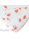 Baby Changing Pad Cover Set Muslin Portable Contoured Diaper Change Pad Sheet for Boys and Girls by Vlokup Flamingo