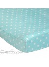 Carter's Changing Pad Cover Turquoise Stars One Size