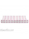Changing Pad Cover Girl Baby Changing Table Covers for Girls Farmhouse Nursery Decor by JLIKA Pink Gingham Plaid