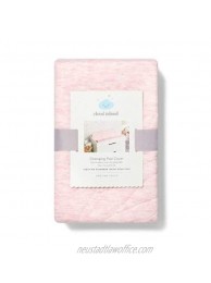 Changing Pad Cover Pink Leaves Cloud Island Pink