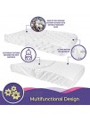 Organic Cotton Ultra Soft Hypoallergenic Changing Pad Covers 2-Pack Fits Standard Size Pads 16” x 32” Comes with Two Unisex Design