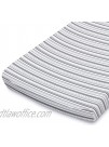 The Peanutshell Baby Changing Pad Covers for Boys or Girls | Grey & White 2 Pack Set | Elephant & Stripes
