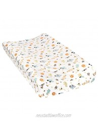 Trend Lab Jungle Friends Deluxe Flannel Changing Pad Cover 32x16 Inch Pack of 1