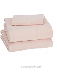 Basics Cotton Jersey Bed Sheet Set Twin Blush