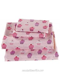 Fancy Collection Sheet Set Cupcakes Light Pink Purple White New Twin